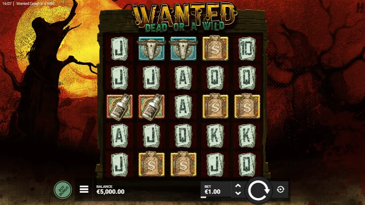 Wanted Dead or Wild Slot